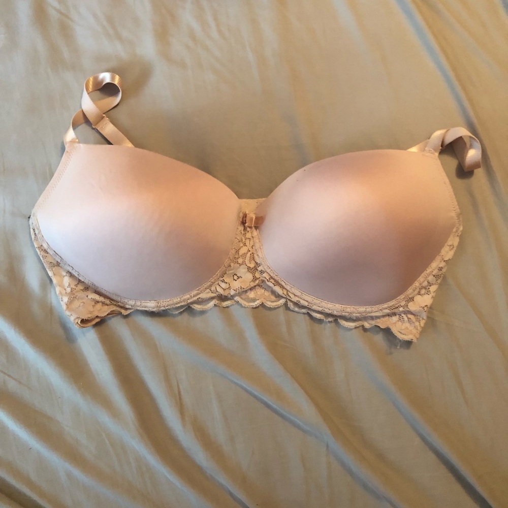 Peach Nylon Bra